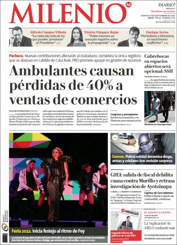 Portada de Milenio de Hidalgo (México)