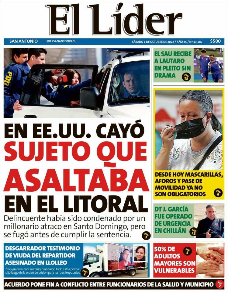 Portada de Lider de San Antonio (Chile)