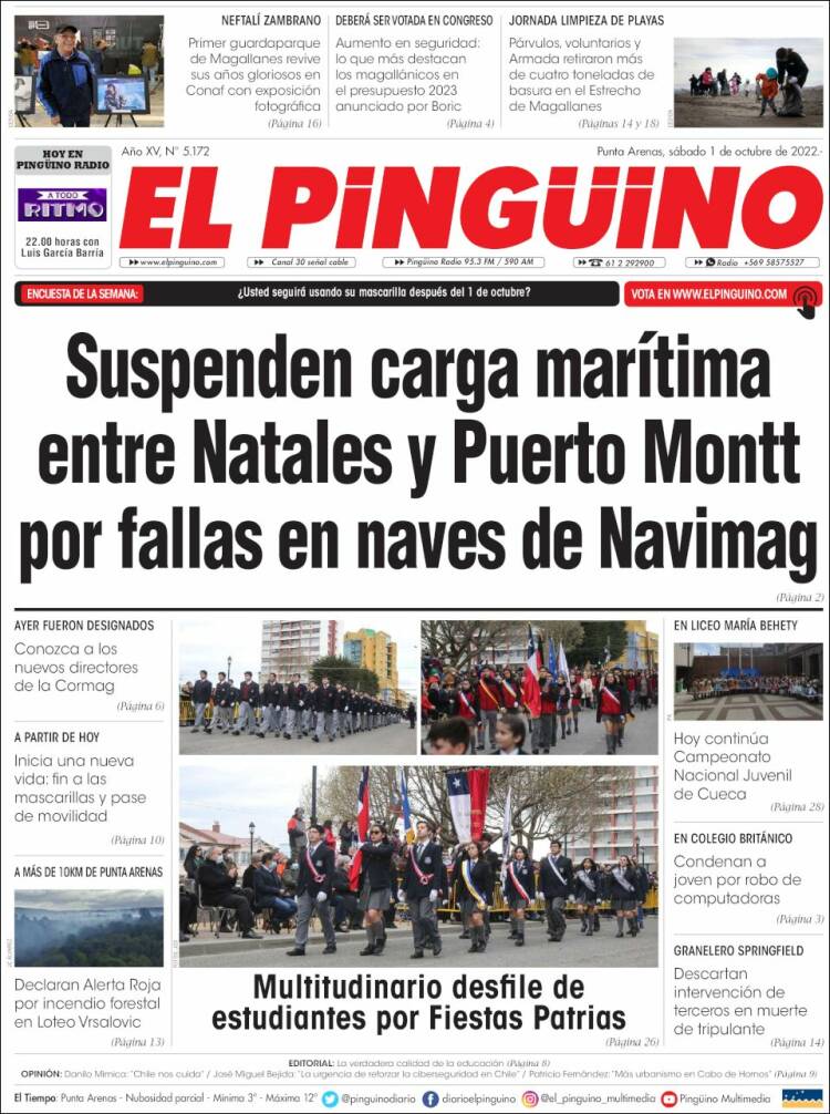 Portada de El Pingüino (Chile)