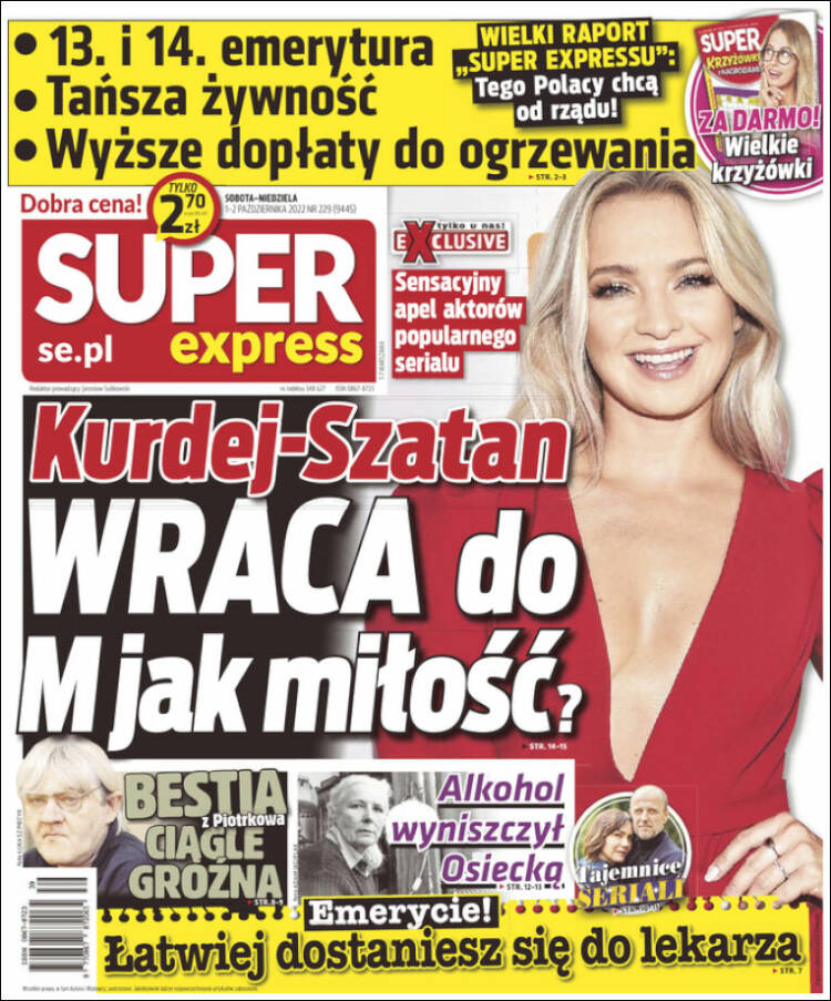 Portada de Super Express (Pologne)