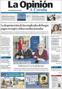 Portada de La Opinión de A Coruña (España)