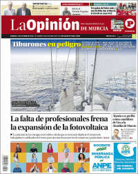 Portada de La Opinión de Murcia (España)