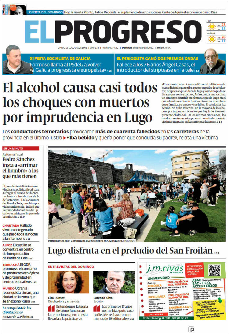 Portada de El Progreso (España)