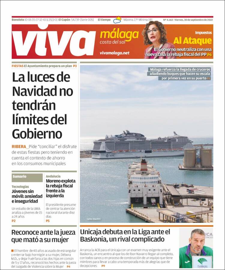 Portada de Viva Málaga (España)