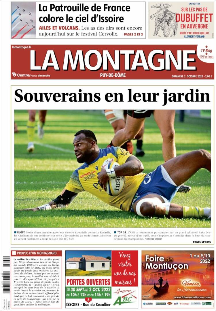 Portada de La Montagne (Francia)