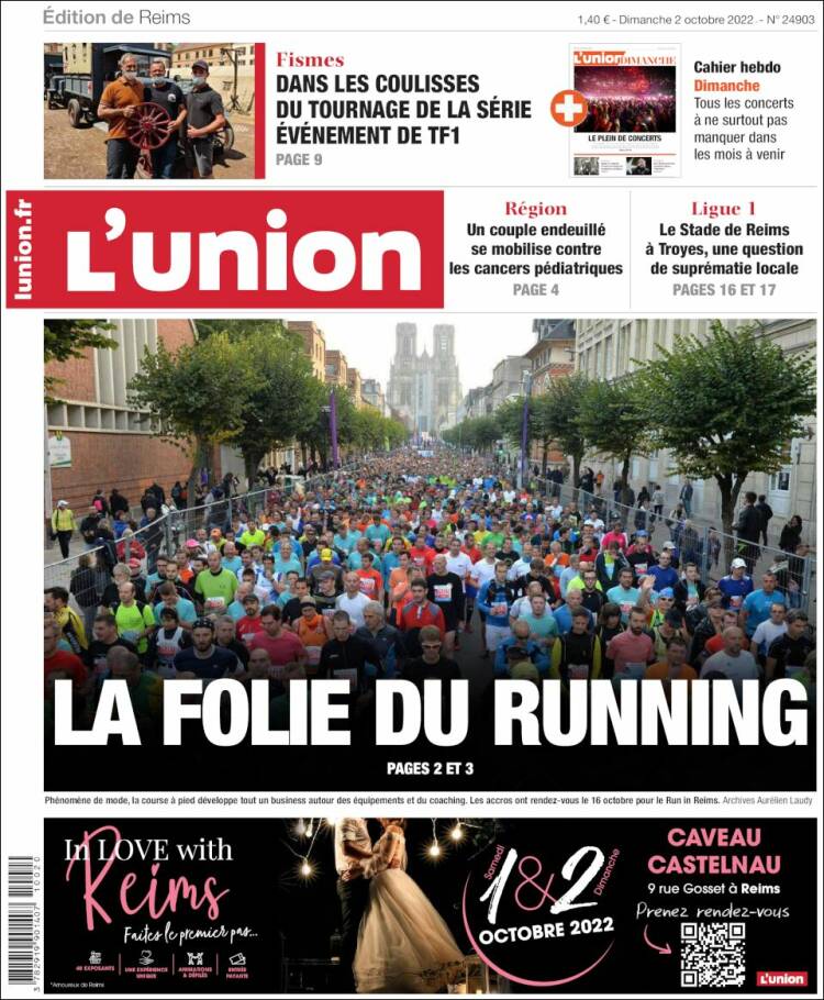 Portada de L'Union (Francia)