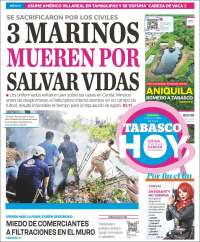 Portada de Tabasco Hoy (México)