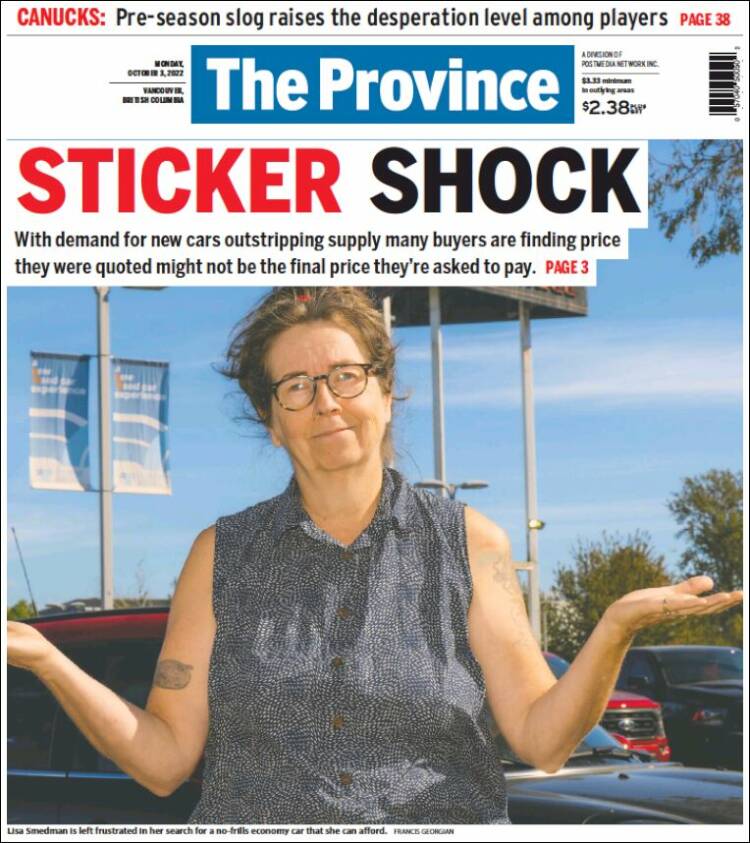 Portada de The Province (Canada)