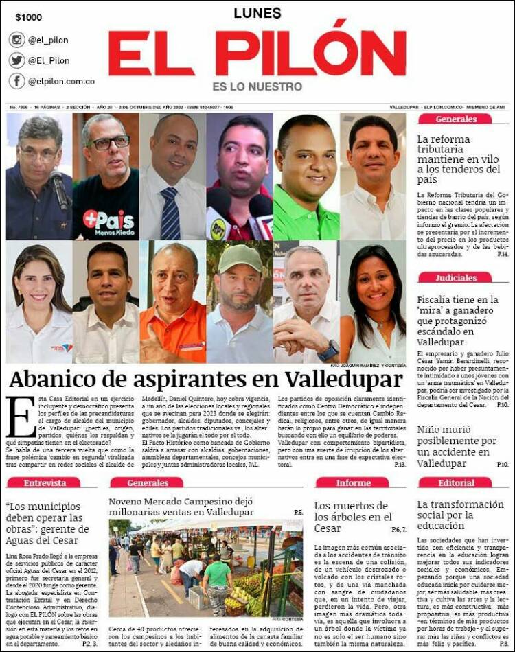 Portada de El Pilón (Colombia)