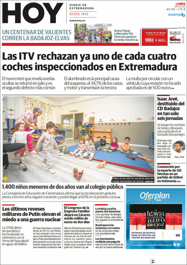 Portada de Hoy - Caceres (España)