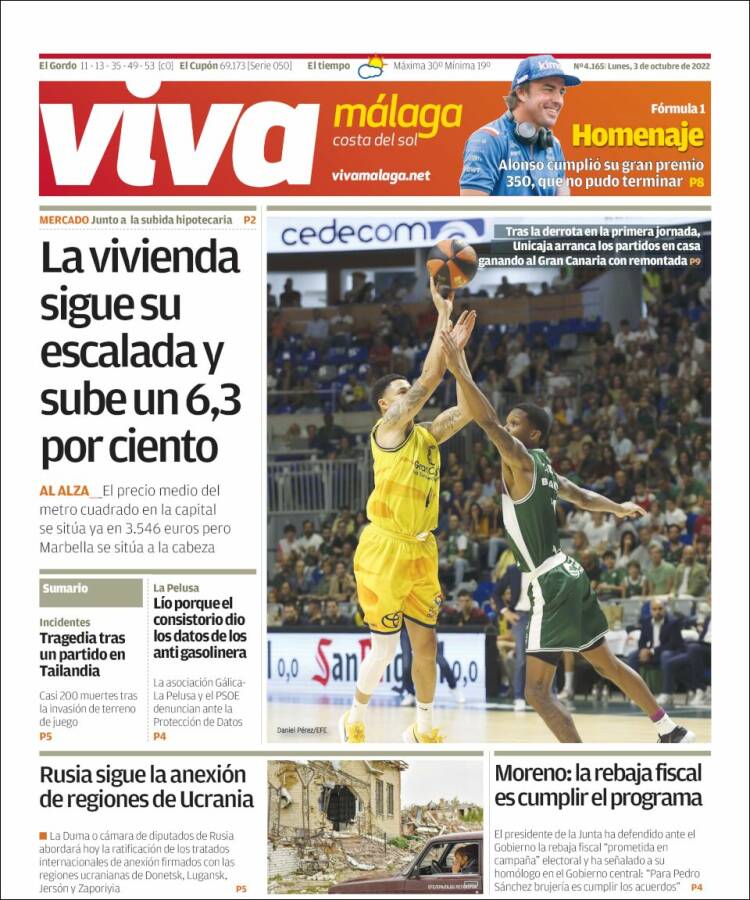 Portada de Viva Málaga (España)