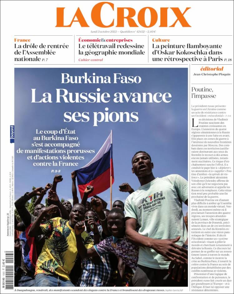 Portada de La Croix (France)