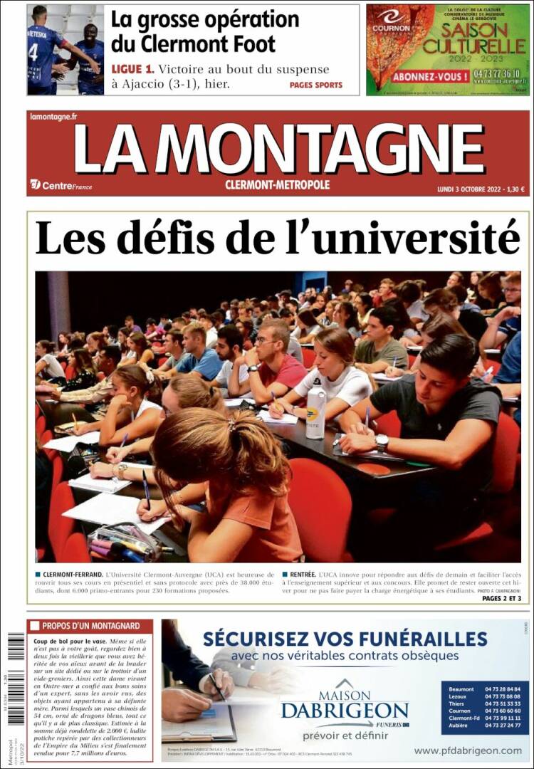 Portada de La Montagne (France)