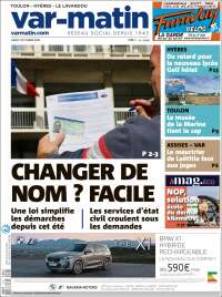 Portada de Var-Matin (France)