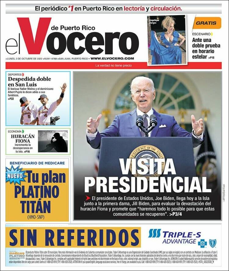 Portada de Vocero (Puerto Rico)