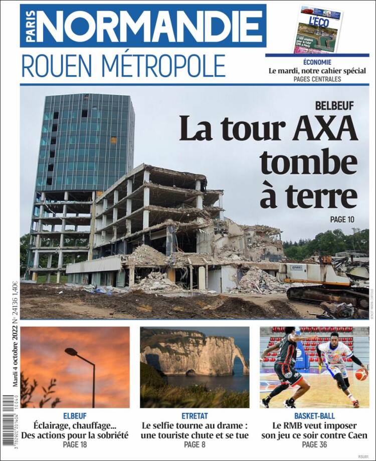 Portada de Paris Normandie (Francia)