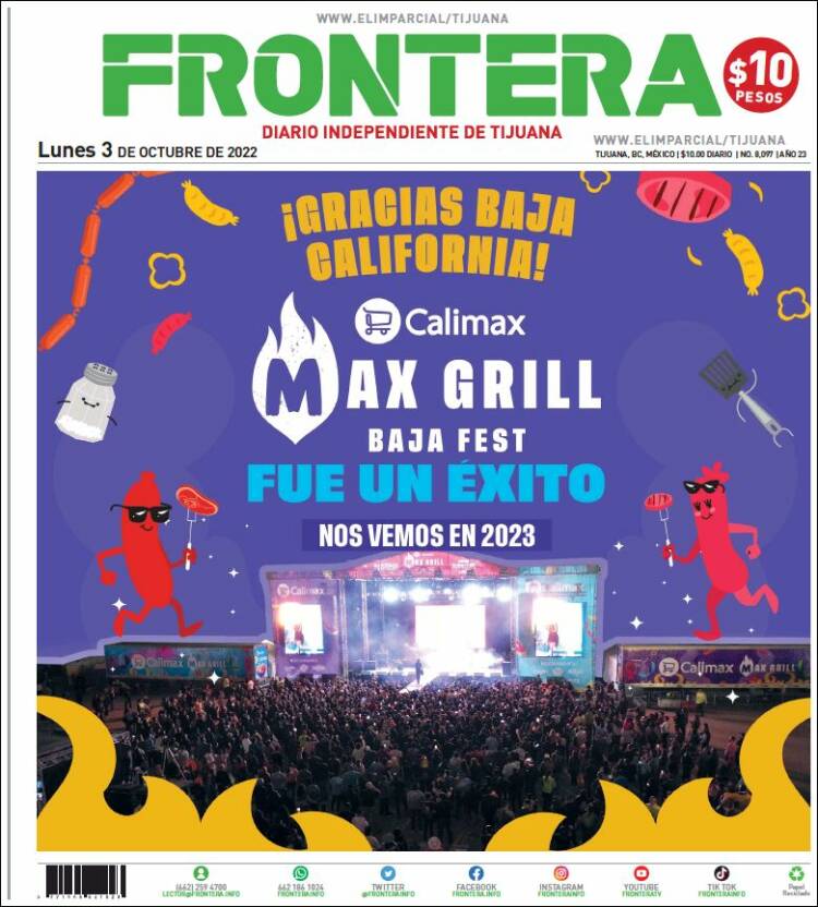 Portada de Frontera (México)