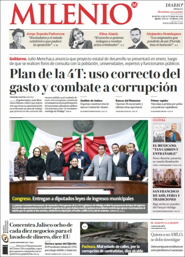 Portada de Milenio de Hidalgo (México)