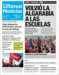 Portada de Últimas Noticias (Venezuela)