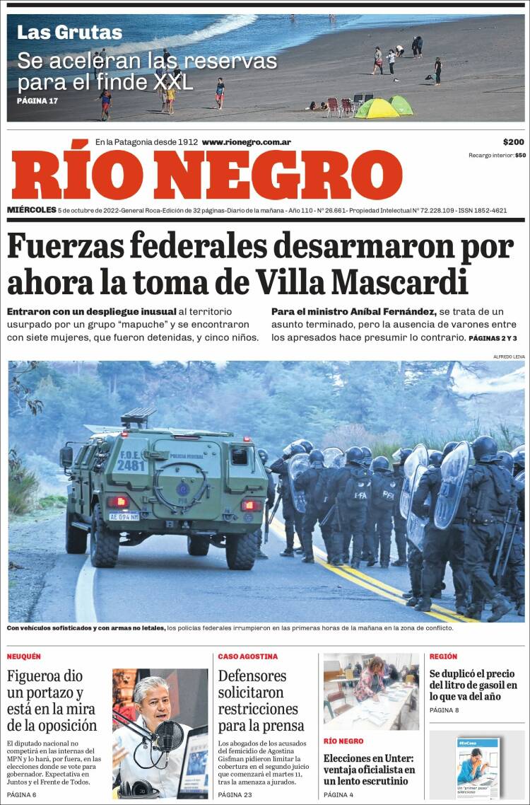 Portada de Rio Negro (Argentina)