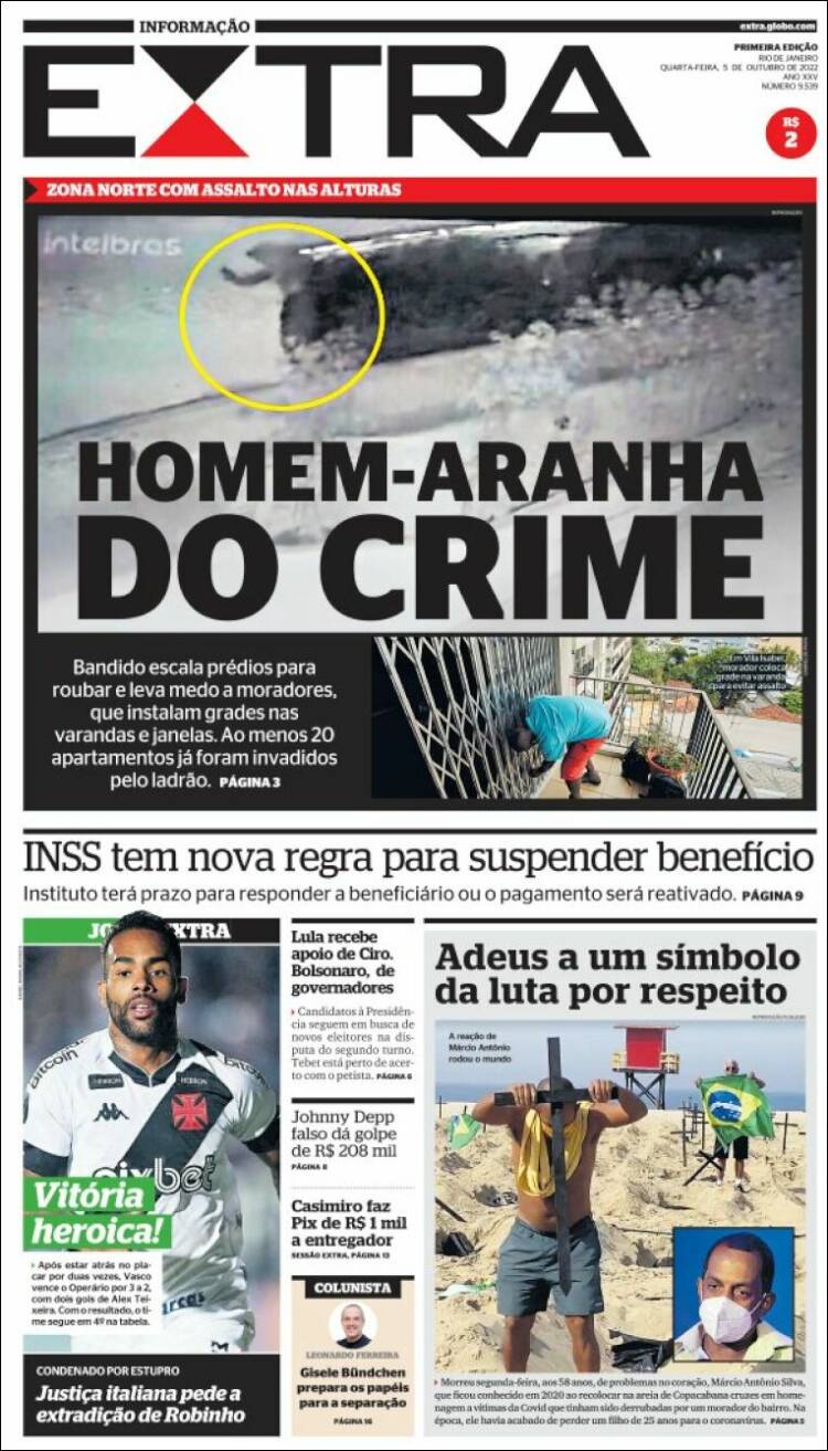 Portada de Extra (Brasil)