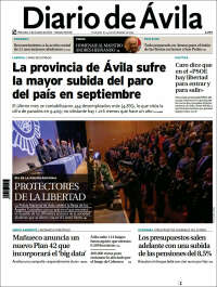 Portada de Diario de Ávila (España)