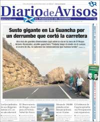 Portada de Diarios de Avisos (España)