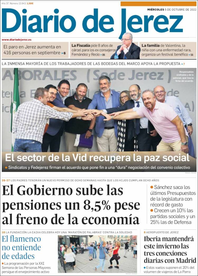 Portada de Diario de Jerez (España)