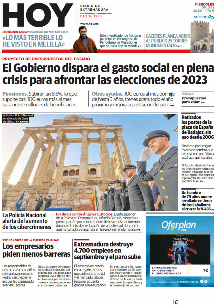 Portada de Hoy - Badajoz (España)