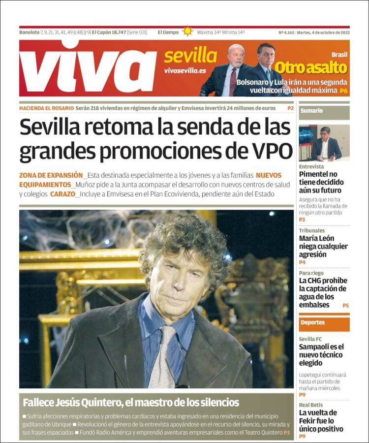 Portada de Viva Sevilla (España)