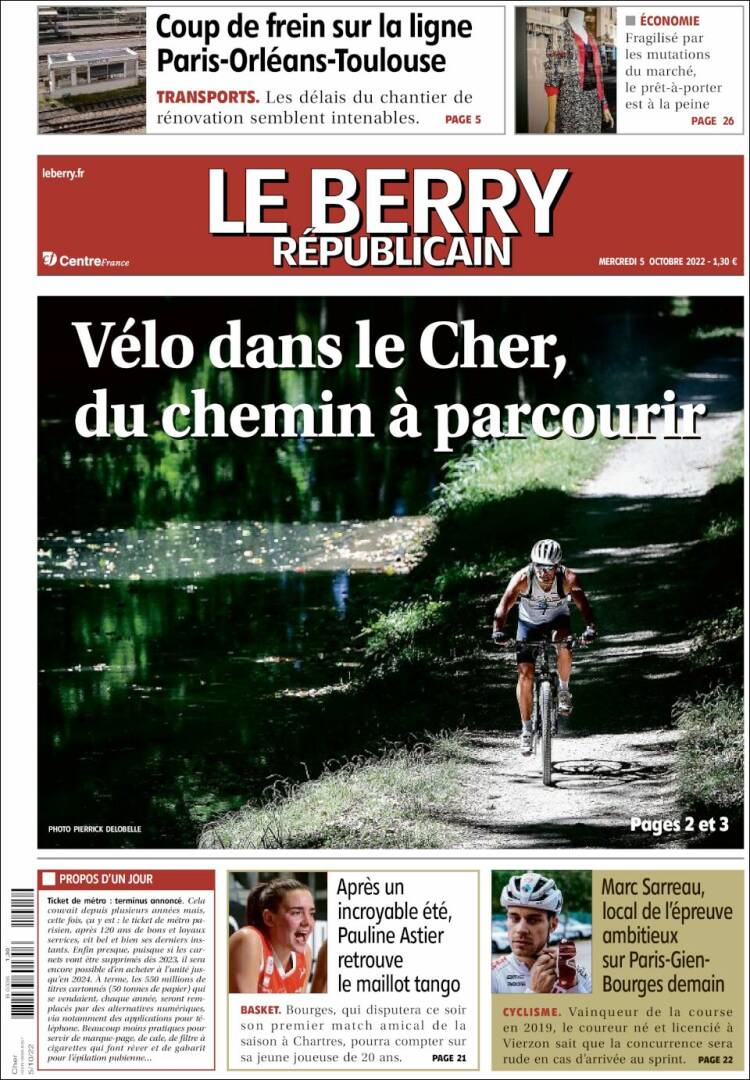 Portada de Berry Republicain (Francia)