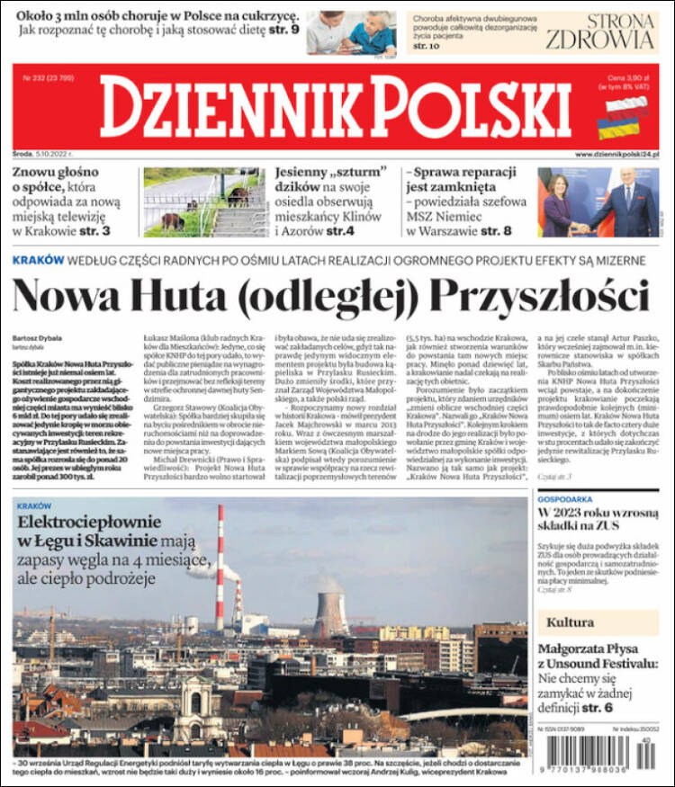 Portada de Dziennik (Polonia)
