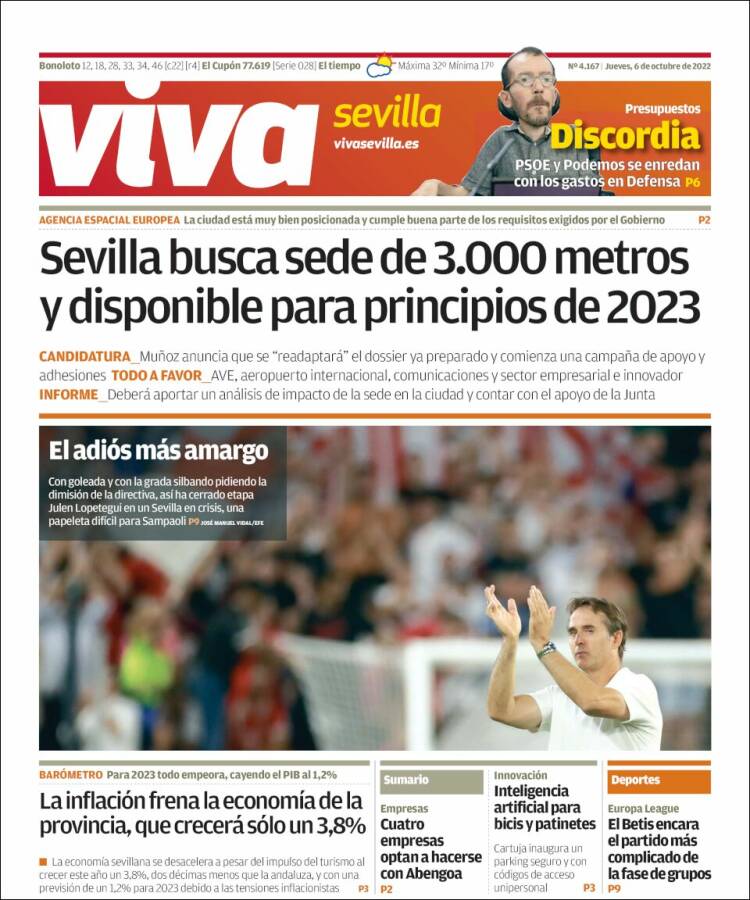 Portada de Viva Sevilla (España)