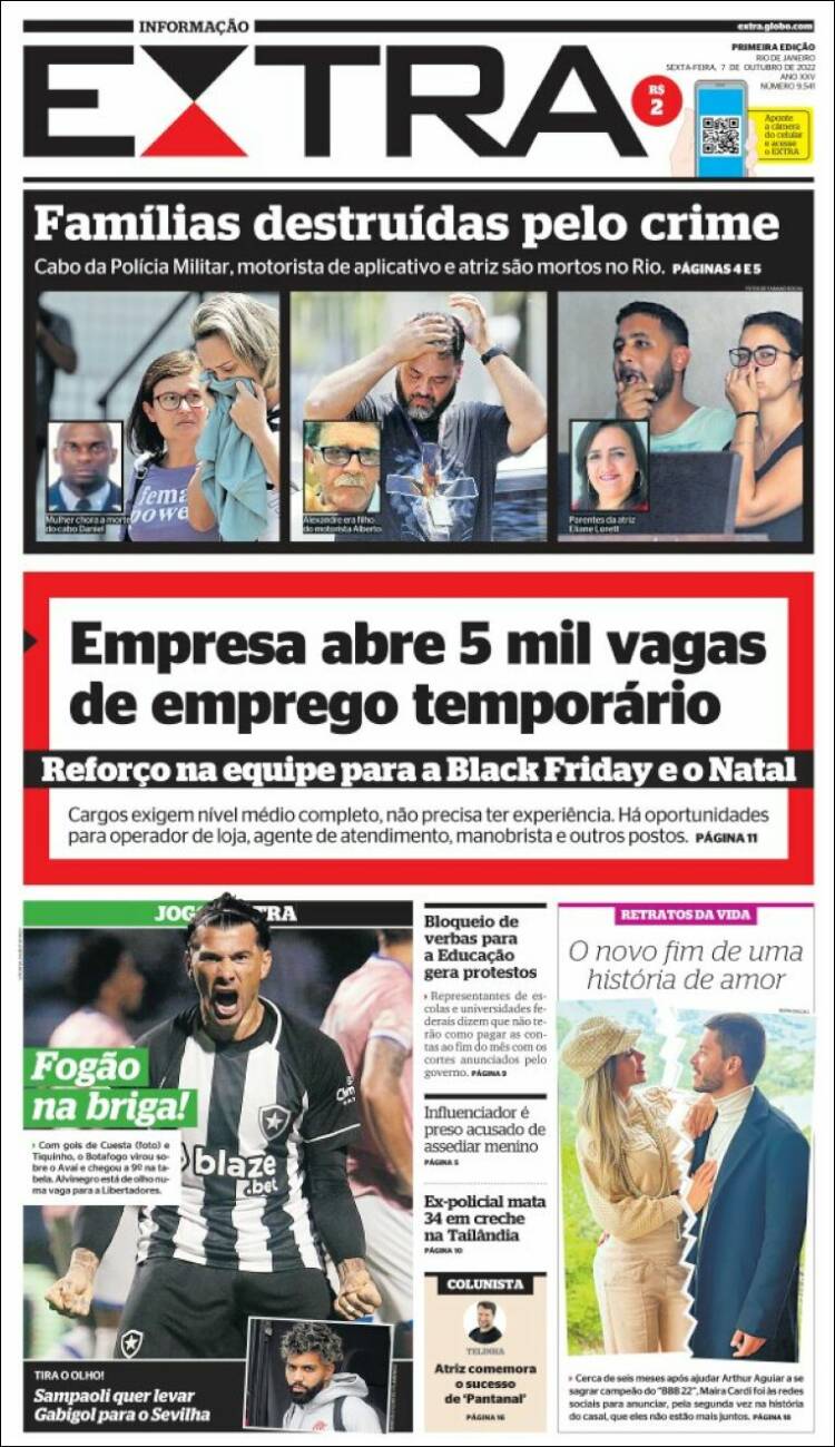 Portada de Extra (Brasil)