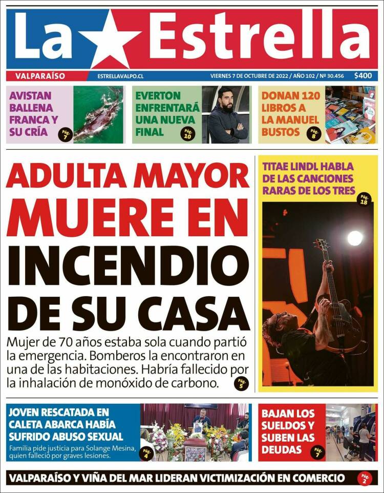 Portada de Estrella de Valparaiso (Chile)