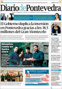 Portada de Diario de Pontevedra (España)