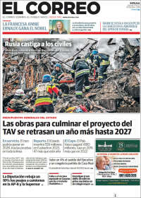 Portada de El Correo (España)