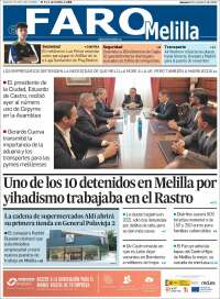 Portada de El Faro de Melilla (España)