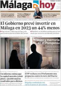 Portada de Málaga Hoy (España)