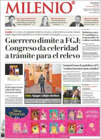 Portada de Milenio de Monterrey (Mexico)