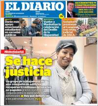 Portada de El Diario NY (USA)