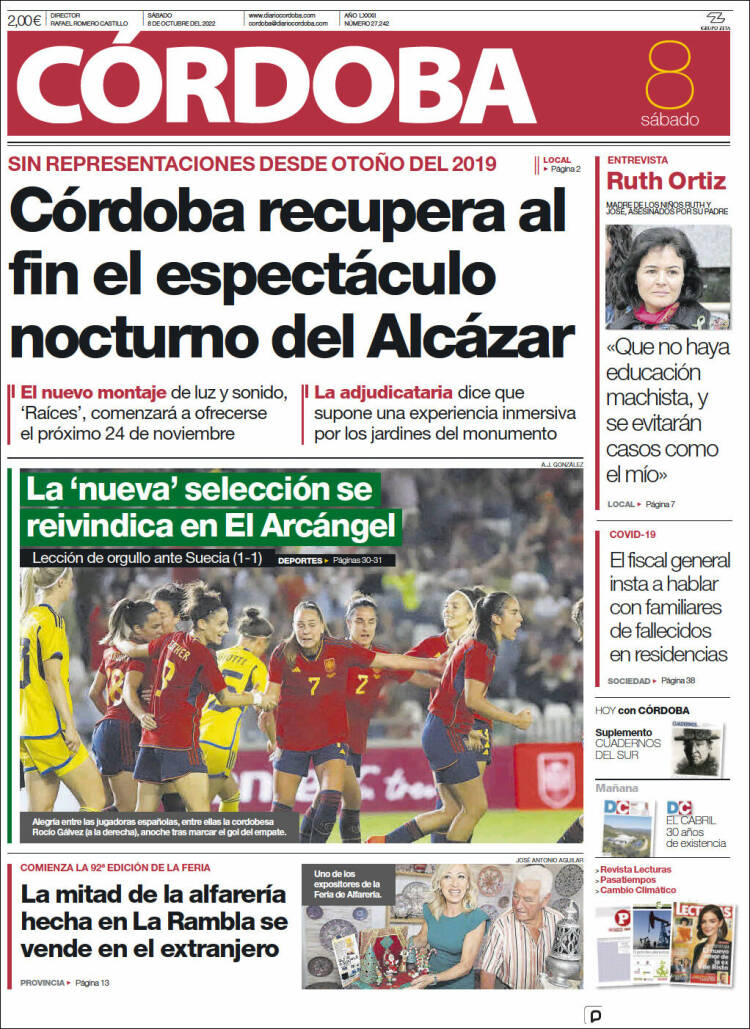 Portada de Diario de Córdoba (España)