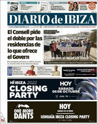 Portada de Diario de Ibiza (España)