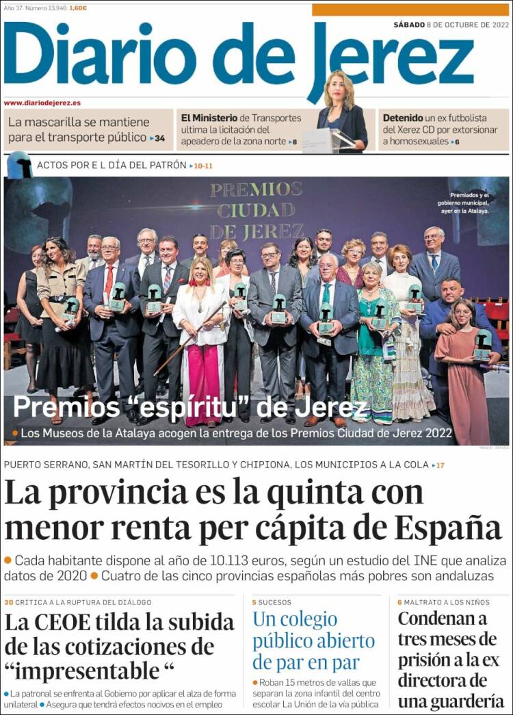 Portada de Diario de Jerez (España)