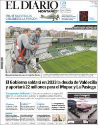 Portada de El Diario Montañés (España)