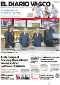 Portada de Diario Vasco (España)