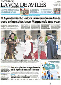 Portada de El Comercio - Avilés (España)