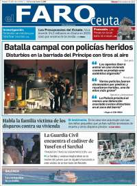 Portada de El Faro de Ceuta (España)