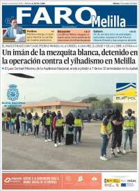 Portada de El Faro de Melilla (España)