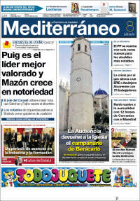 Portada de El Periódico Mediterraneo (España)